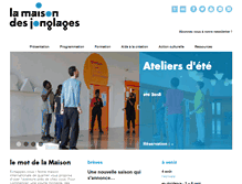 Tablet Screenshot of maisondesjonglages.fr